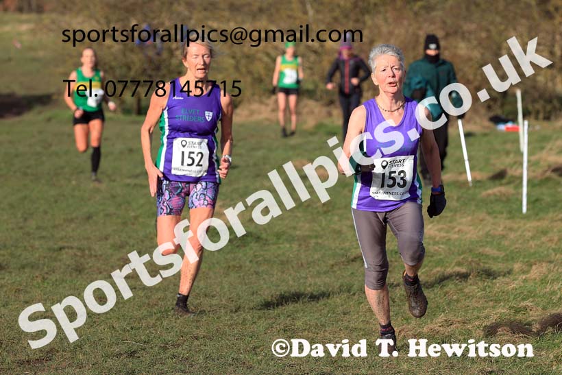 Womens 35 and Over and Mens 65 and Over, 2024 NEMAA Cross Country Champs., Wallsend. Photo: David T. Hewitson/Sports for All Pics